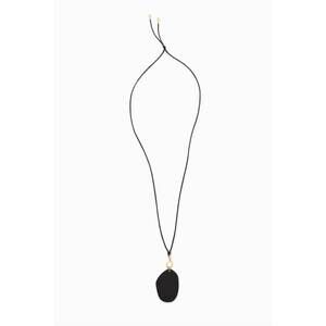 NEW CHAN LUU women's oval pendant necklace in black